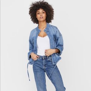 Vero Moda Boxy oversized denim jacket.